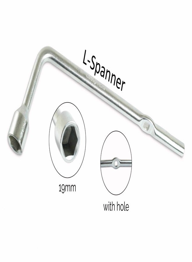 غوديير مفتاح ربط على شكل حرف L من جوديير (19 مم) + رافعة إطارات 18 بوصة (10461-10167) - Image 2